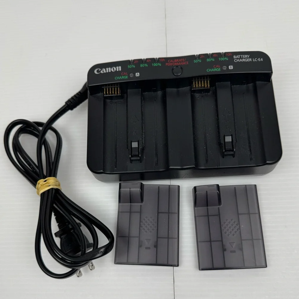Canon LC-E4 Dual Battery Charger With Covers And Cord